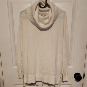 LOFT Women's Ivory Cowl Neck Sweater